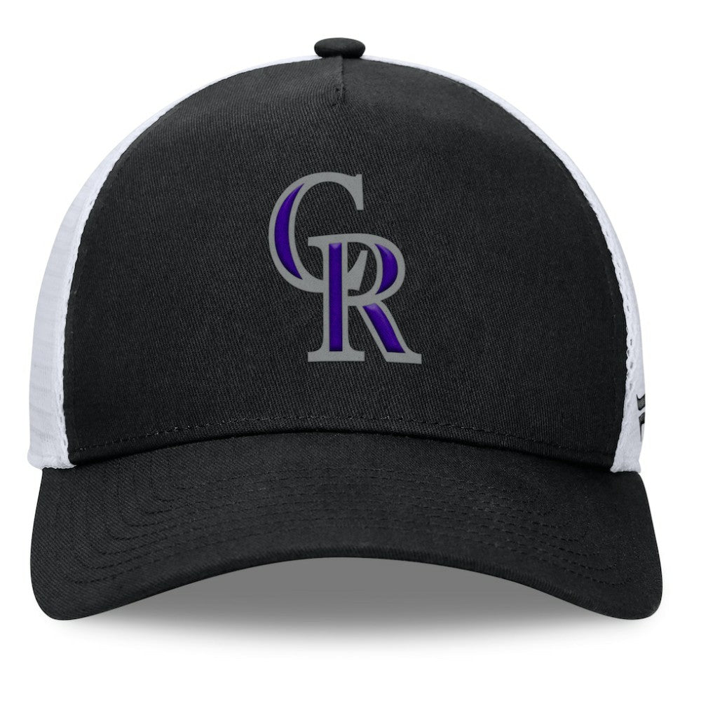 Colorado Rockies Fundamental A-Frame Adjustable Hat Black