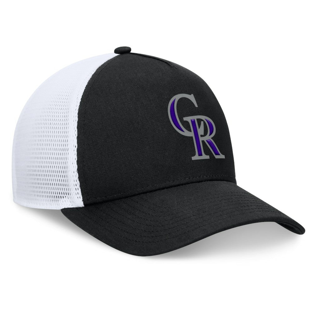 Colorado Rockies Fundamental A-Frame Adjustable Hat Black