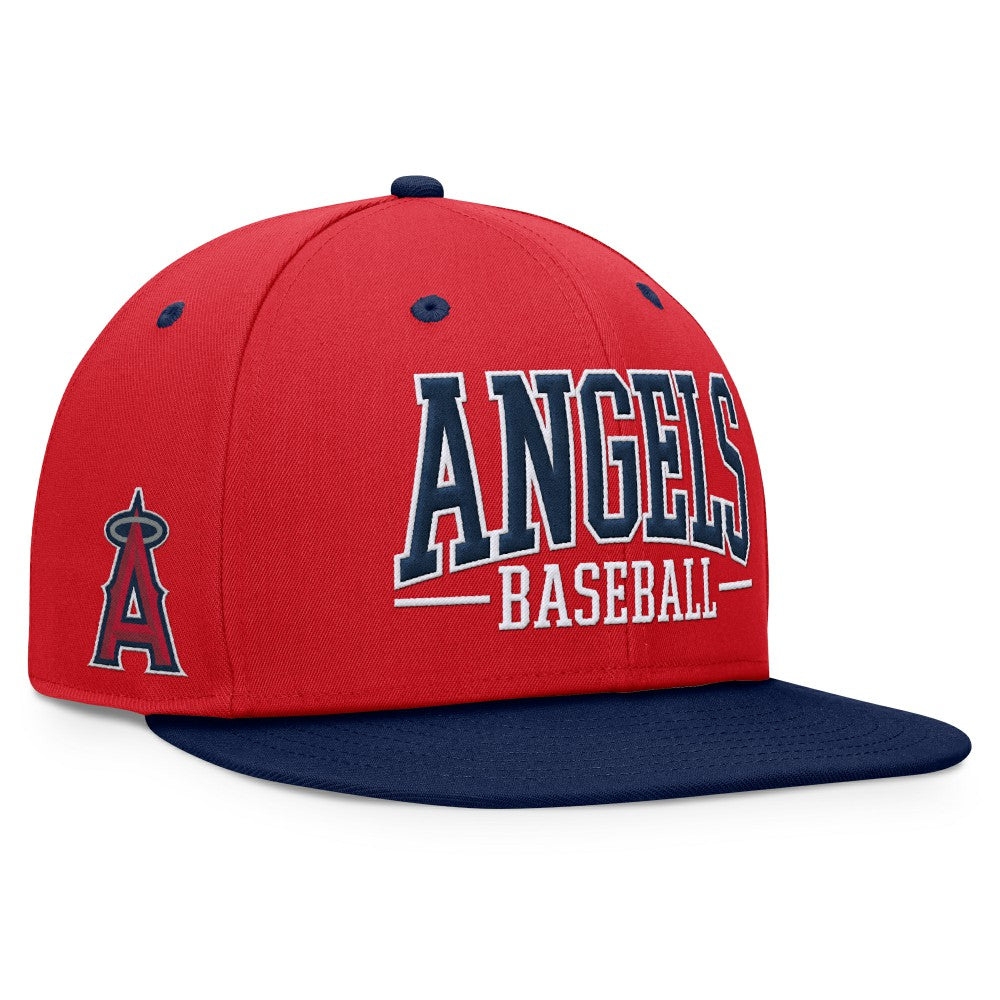 Los Angeles Angels Fundamental Bold Snapback Hat Red/Navy