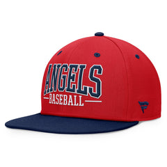 Los Angeles Angels Fundamental Bold Snapback Hat Red/Navy