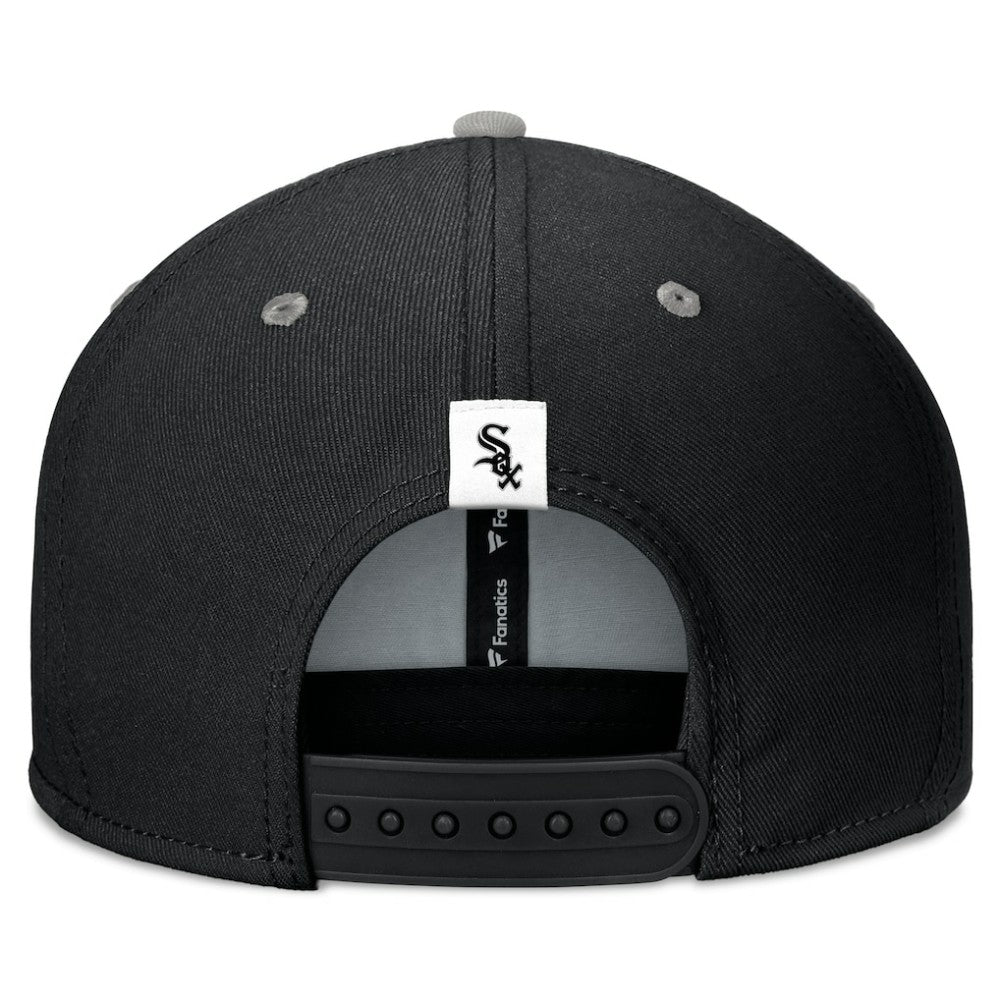 Chicago White Sox Fundamental Bold Snapback Hat Black/Gray