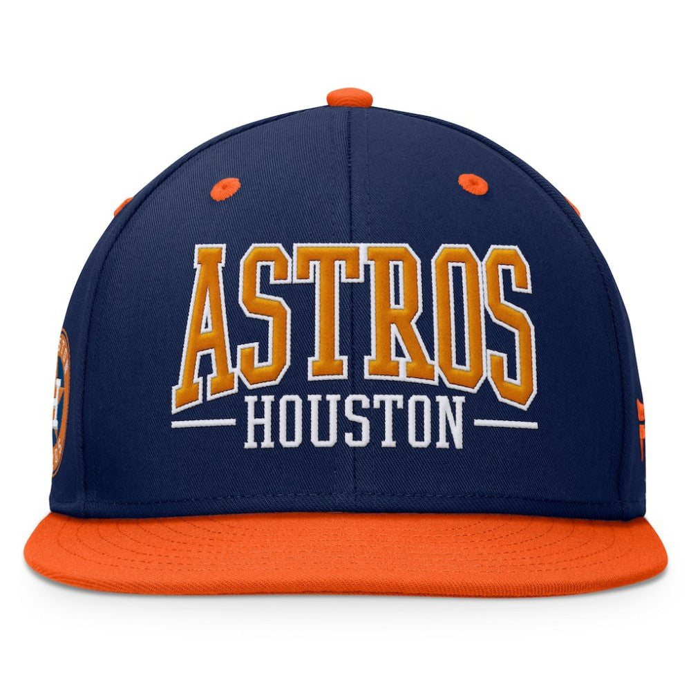 Houston Astros Fundamental Bold Snapback Hat Navy/Orange