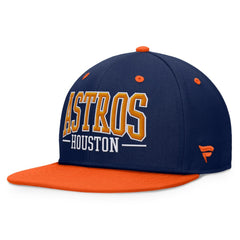 Houston Astros Fundamental Bold Snapback Hat Navy/Orange