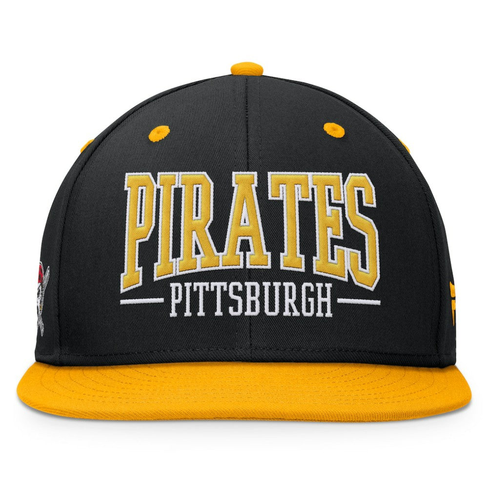 Pittsburgh Pirates Fundamental Bold Snapback Hat Black/Gold