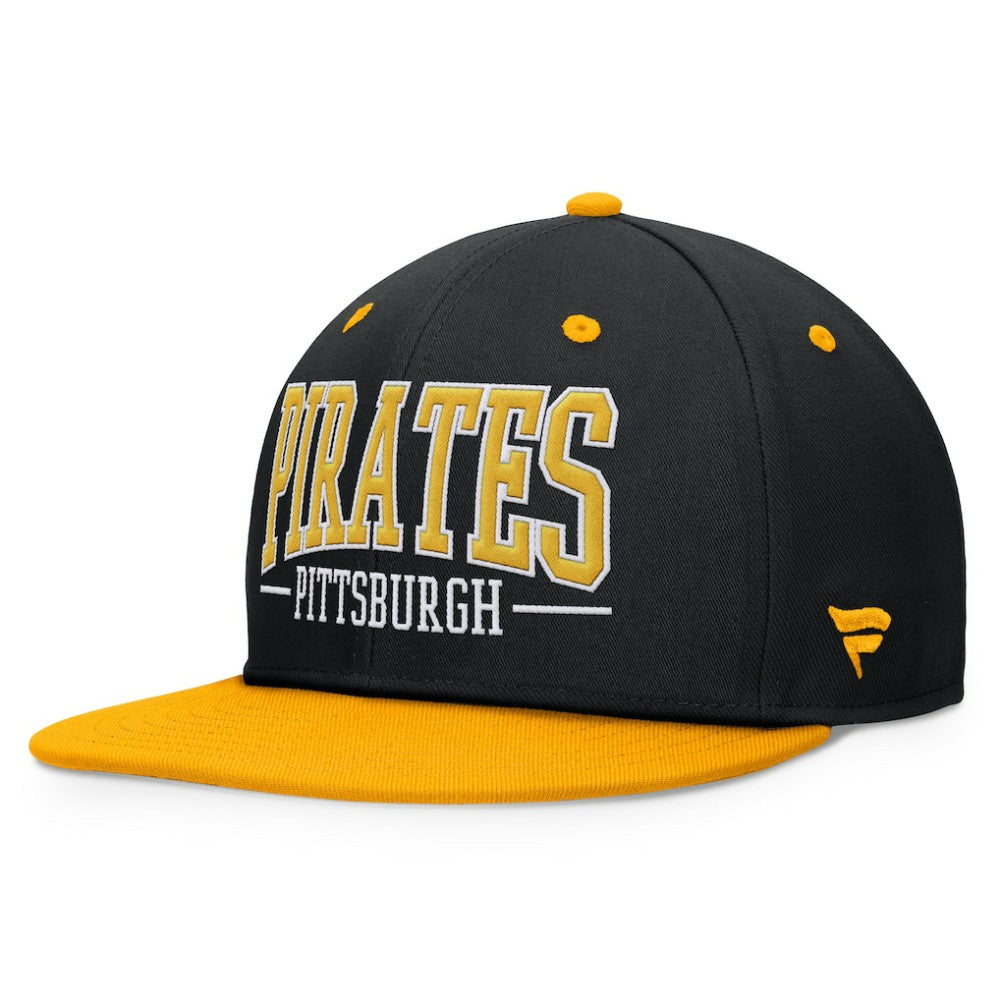 Pittsburgh Pirates Fundamental Bold Snapback Hat Black/Gold
