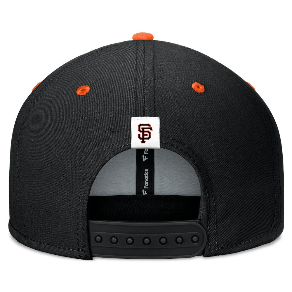 San Francisco Giants Fundamental Bold Snapback Hat Black/Orange