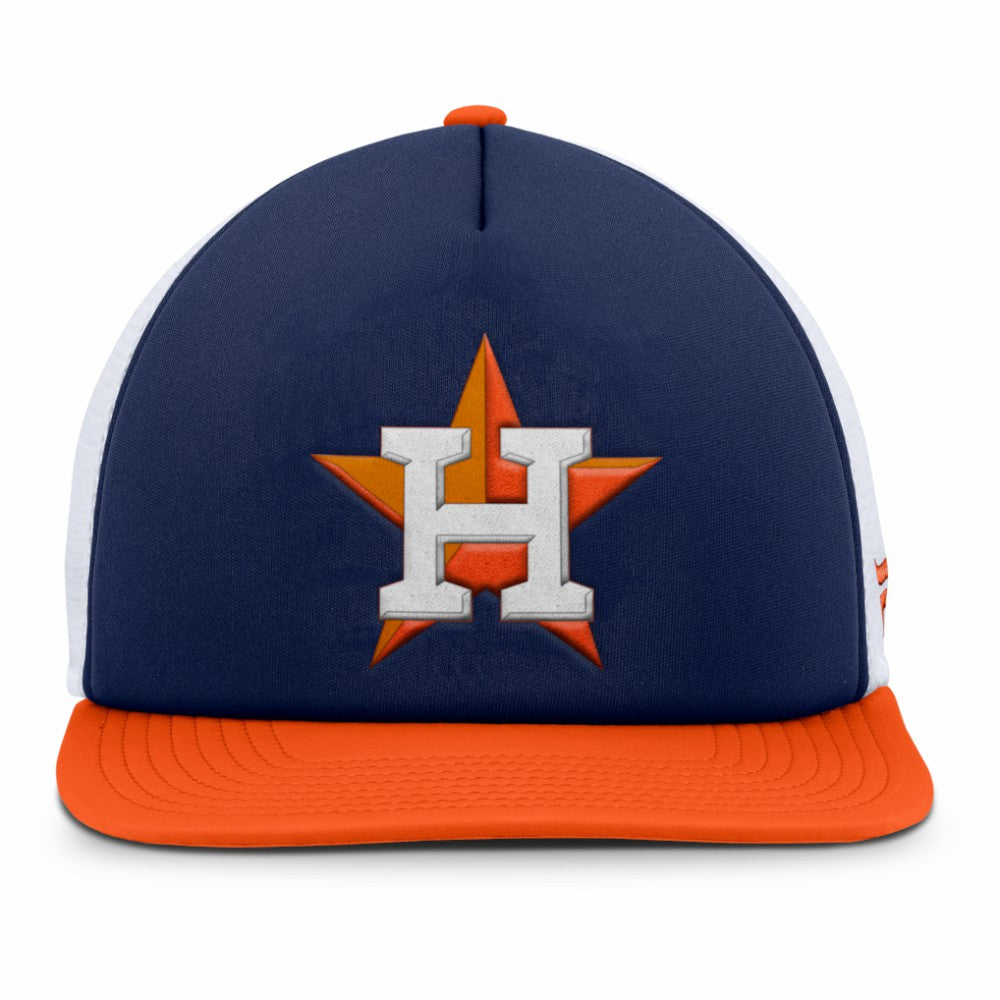 Houston Astros Fundamental Foam Front Snapback Hat Navy/White