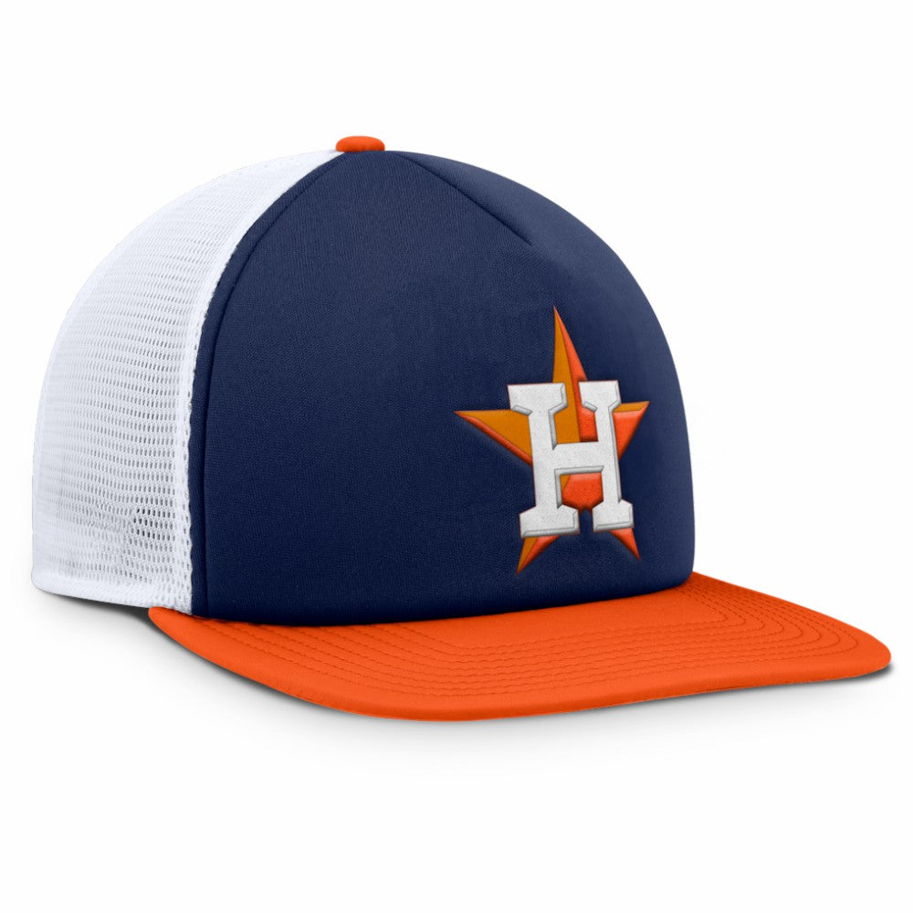 Houston Astros Fundamental Foam Front Snapback Hat Navy/White