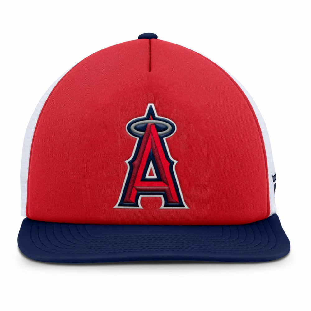 Los Angeles Angels Fundamental Foam Front Snapback Hat Red/White