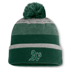 Athletics Fundamental Gradient Cuffed Knit Hat with Pom Green