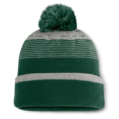 Athletics Fundamental Gradient Cuffed Knit Hat with Pom Green