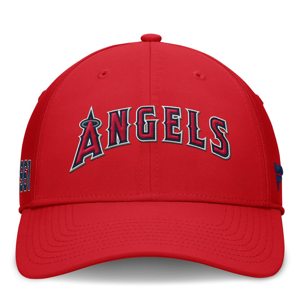 Los Angeles Angels Fundamental Tag Flex Hat Red
