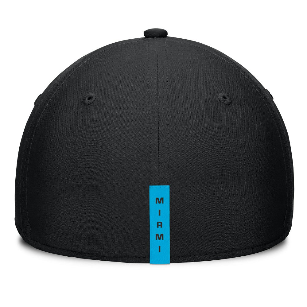 Miami Marlins Fundamental Tag Flex Hat Black