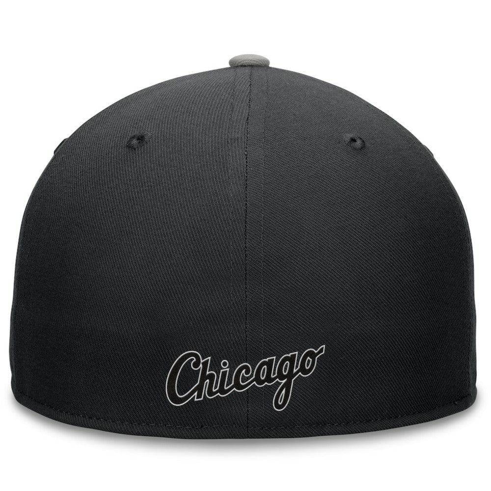 Chicago White Sox Fundamental Tri-Script Fitted Hat Black