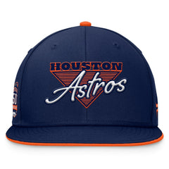 Houston Astros Fundamental Tri-Script Fitted Hat Navy