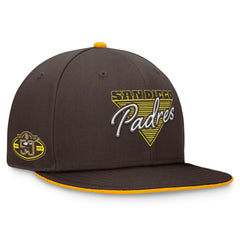 San Diego Padres Fundamental Tri-Script Fitted Hat Brown