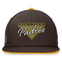 San Diego Padres Fundamental Tri-Script Fitted Hat Brown