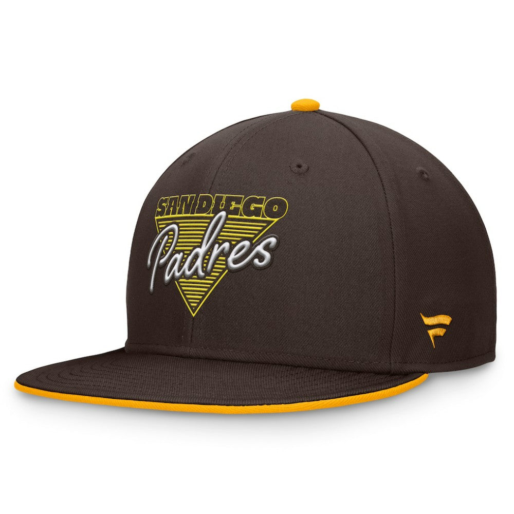 San Diego Padres Fundamental Tri-Script Fitted Hat Brown