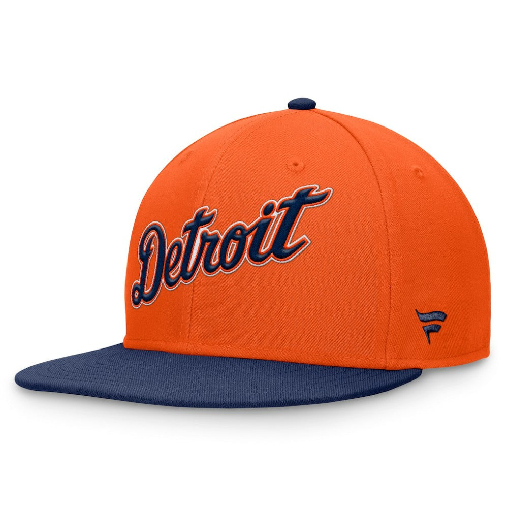 Detroit Tigers Fundamental Two-Tone Fitted Hat Orange