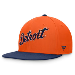 Detroit Tigers Fundamental Two-Tone Fitted Hat Orange