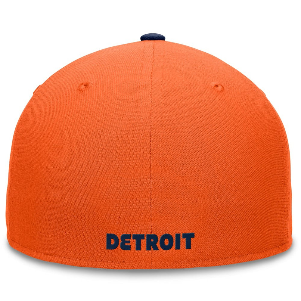 Detroit Tigers Fundamental Two-Tone Fitted Hat Orange