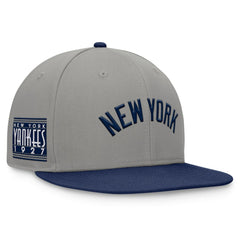 New York Yankees Fundamental Two-Tone Fitted Hat Gray
