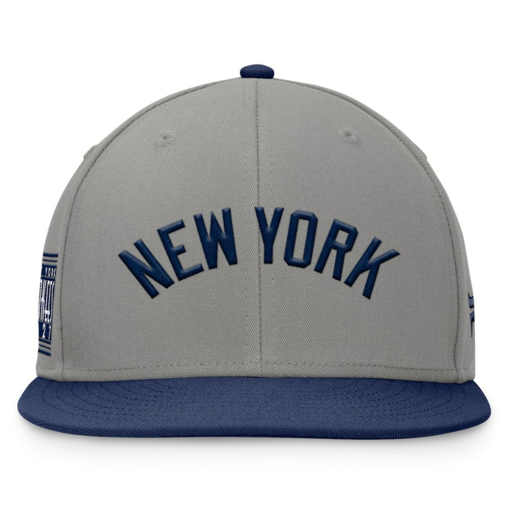 New York Yankees Fundamental Two-Tone Fitted Hat Gray