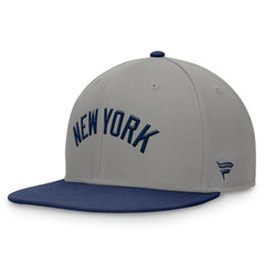 New York Yankees Fundamental Two-Tone Fitted Hat Gray
