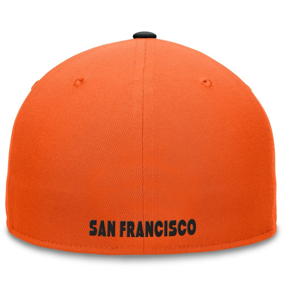 San Francisco Giants Fundamental Two-Tone Fitted Hat Orange/Black