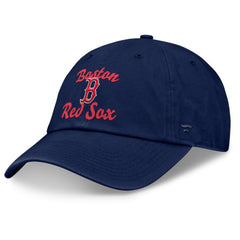 Boston Red Sox Women's Fundamental Script Logo Adjustable Hat Navy