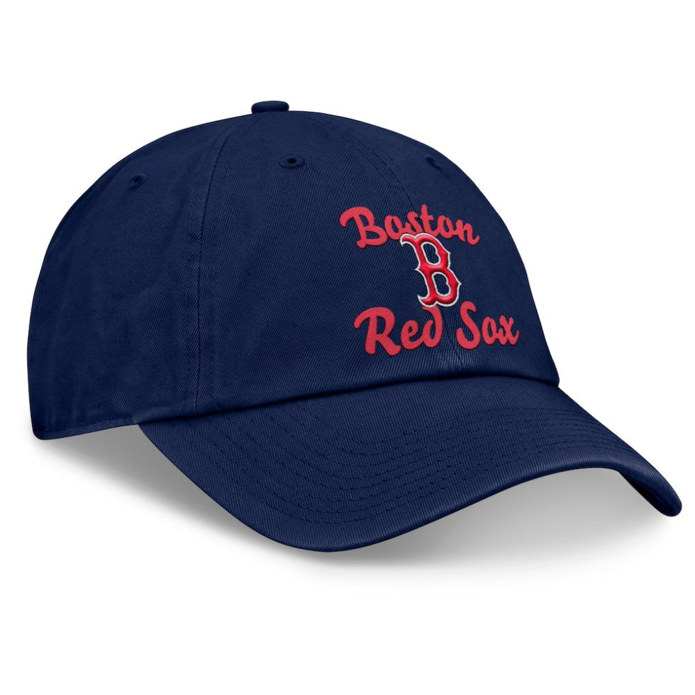 Boston Red Sox Women's Fundamental Script Logo Adjustable Hat Navy