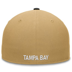 Tampa Bay Rays  Heritage Two-Tone Fitted Hat Khaki/Black