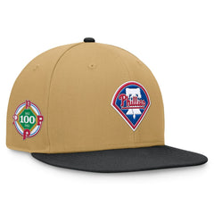 Philadelphia Phillies  Heritage Two-Tone Fitted Hat Khaki/Black