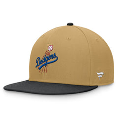 Los Angeles Dodgers  Heritage Two-Tone Fitted Hat Khaki/Black