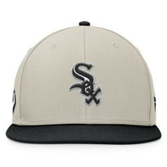 Chicago White Sox Team Two-Tone Snapback Hat Khaki/Black