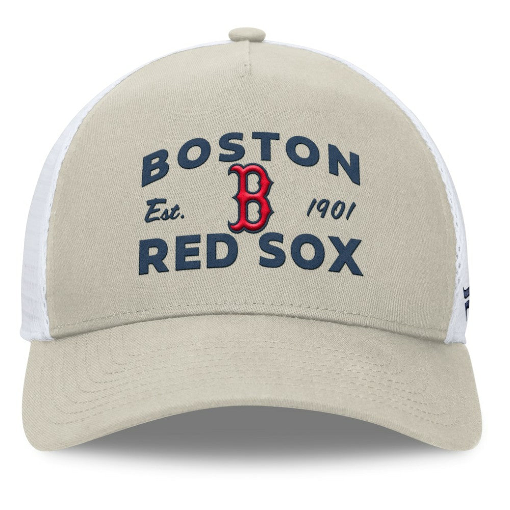 Boston Red Sox A-Frame Trucker Adjustable Hat Stone