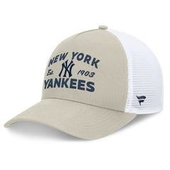 New York Yankees A-Frame Trucker Adjustable Hat Stone