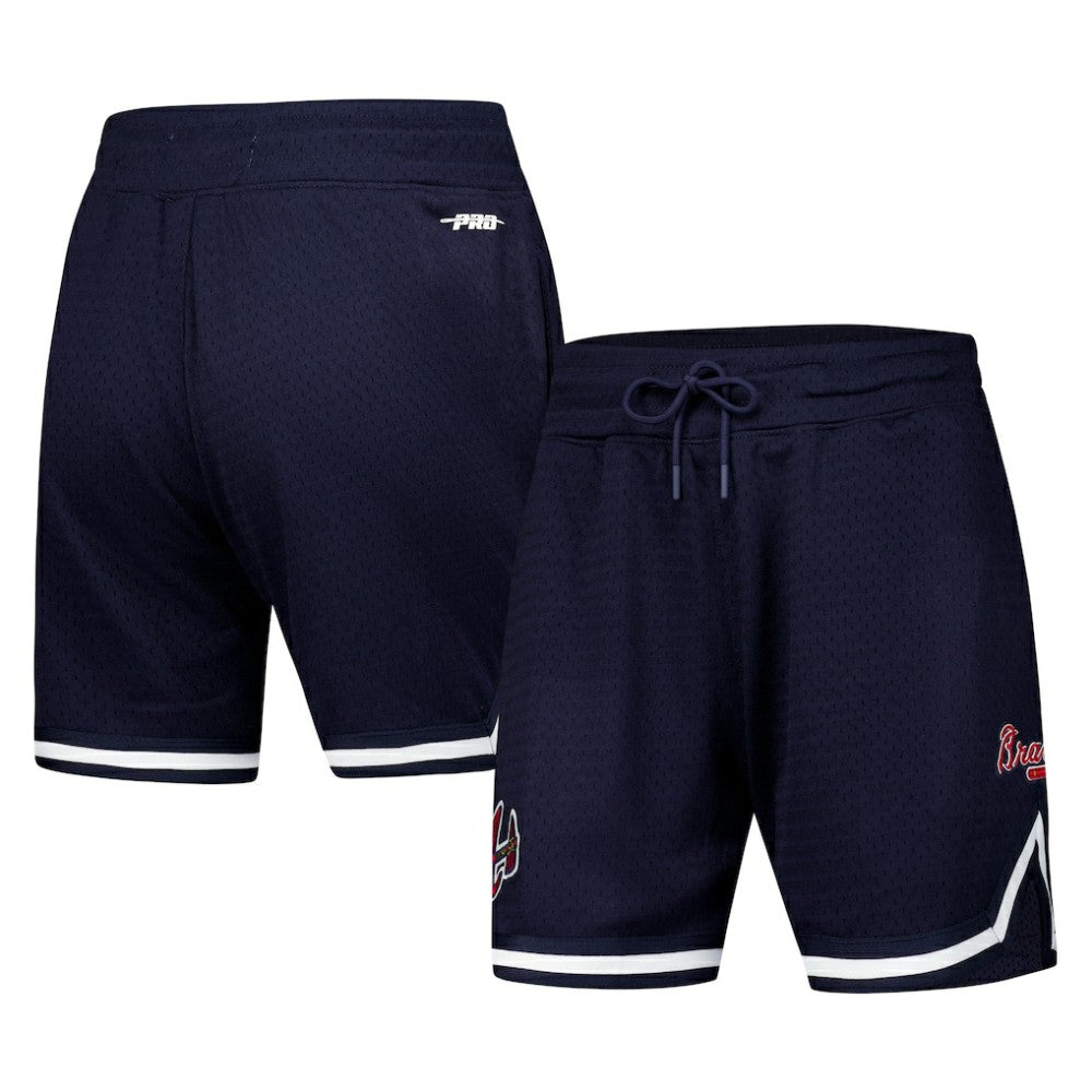 Atlanta Braves Pro Standard Women's Classic Mesh Shorts Navy