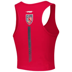 St. Louis Cardinals Pro Standard Women's Fast Lane Fitted Tri-Blend Cropped Tank Top Red