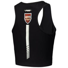 San Francisco Giants Pro Standard Women's Fast Lane Fitted Tri-Blend Cropped Tank Top Black