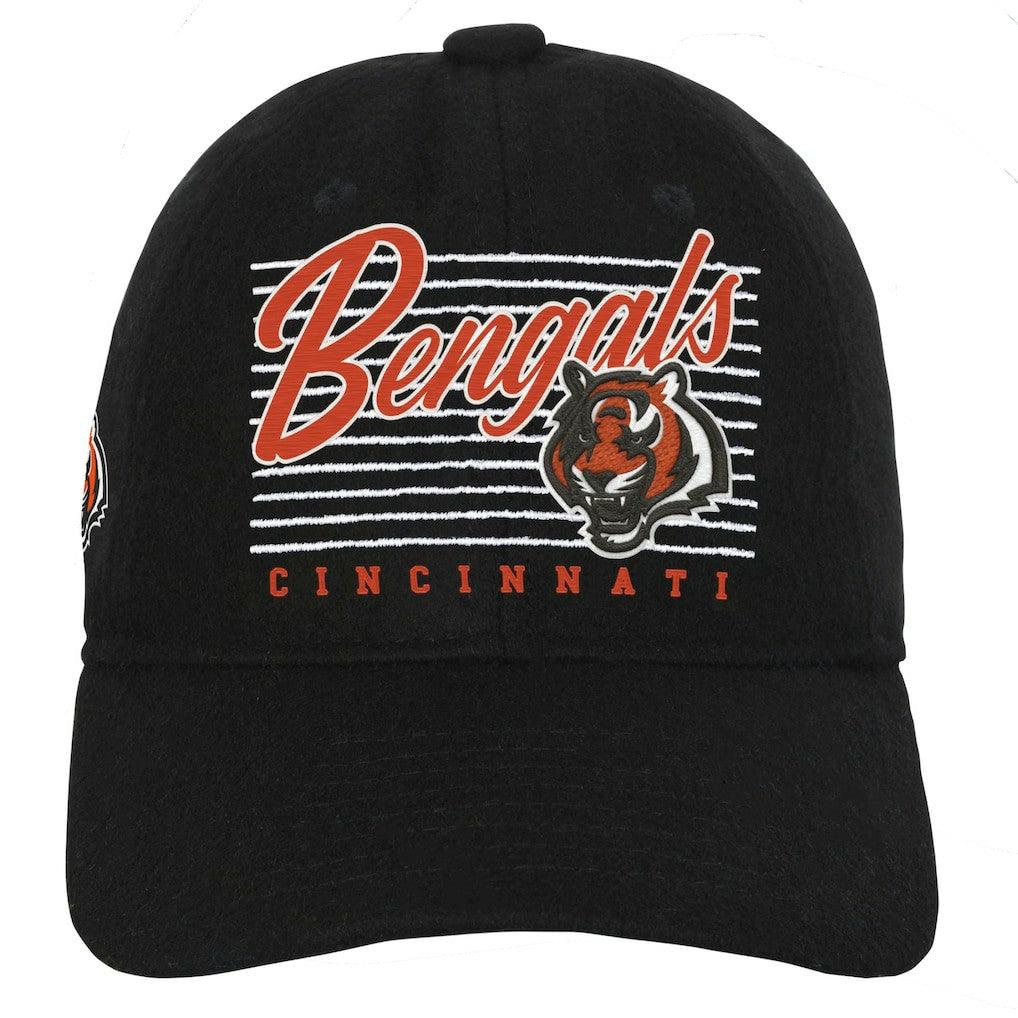 Cincinnati Bengals Youth Retro Wooly Adjustable Hat - Black for sale