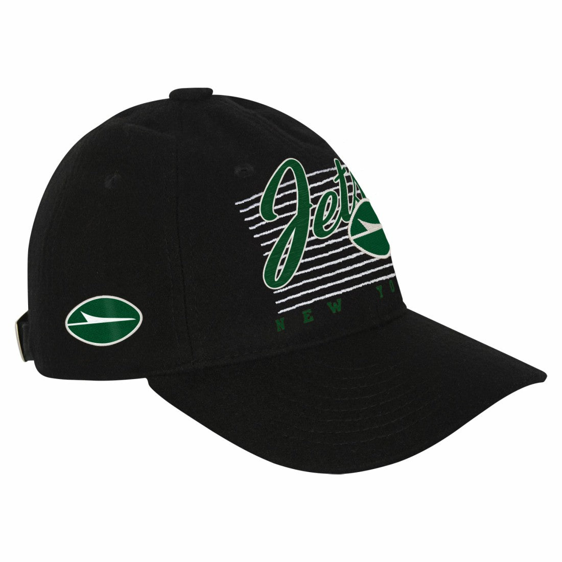 New York Jets Youth Retro Wooly Adjustable Hat - Black for sale