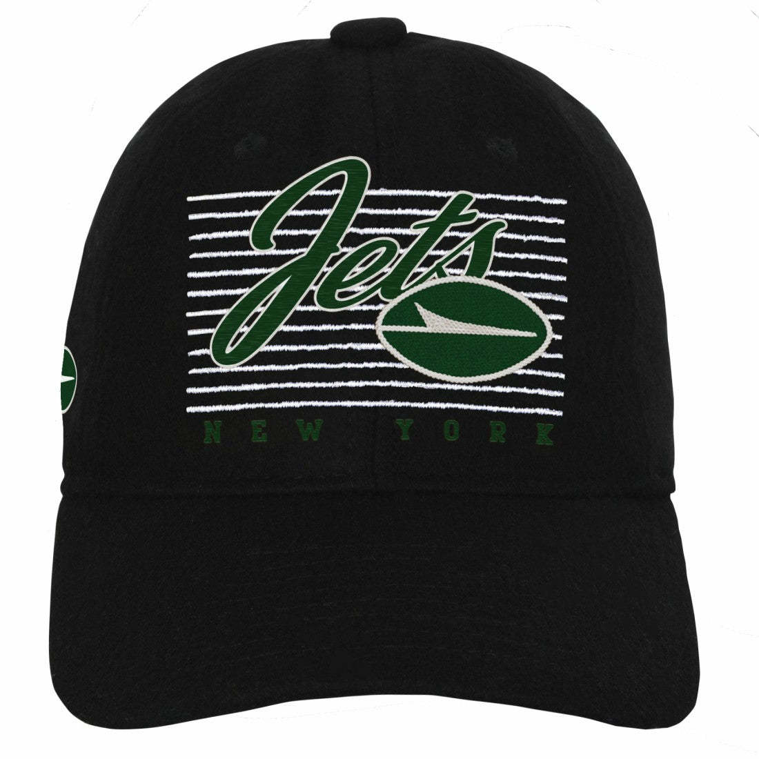 New York Jets Youth Retro Wooly Adjustable Hat - Black for sale