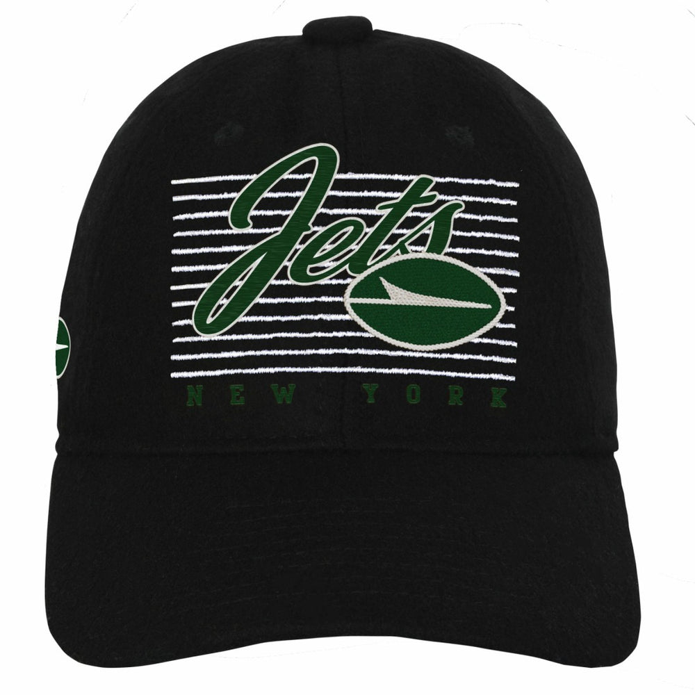 New York Jets Youth Retro Wooly Adjustable Hat - Black for sale