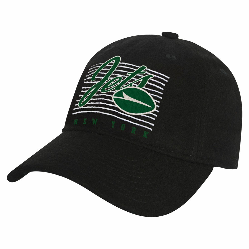 New York Jets Youth Retro Wooly Adjustable Hat - Black for sale