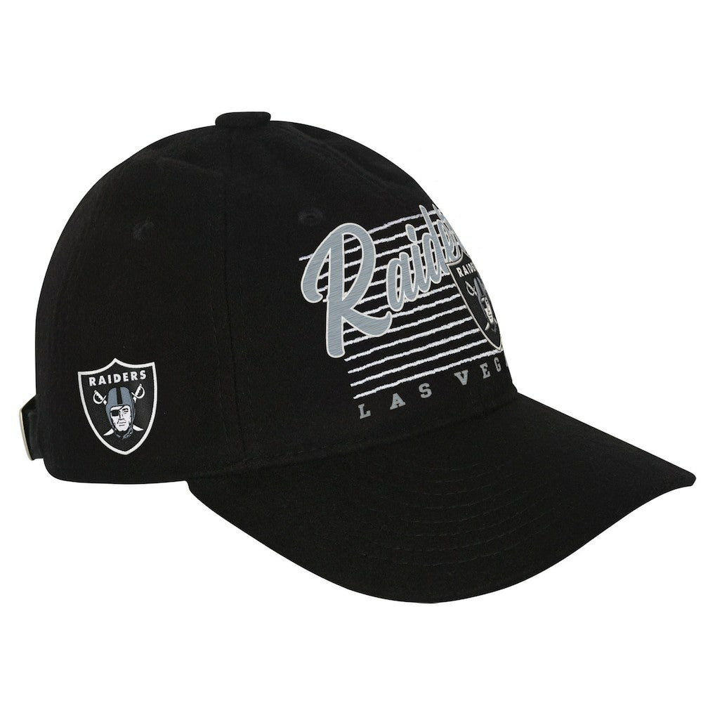 Las Vegas Raiders Youth Retro Wooly Adjustable Hat - Black on sale