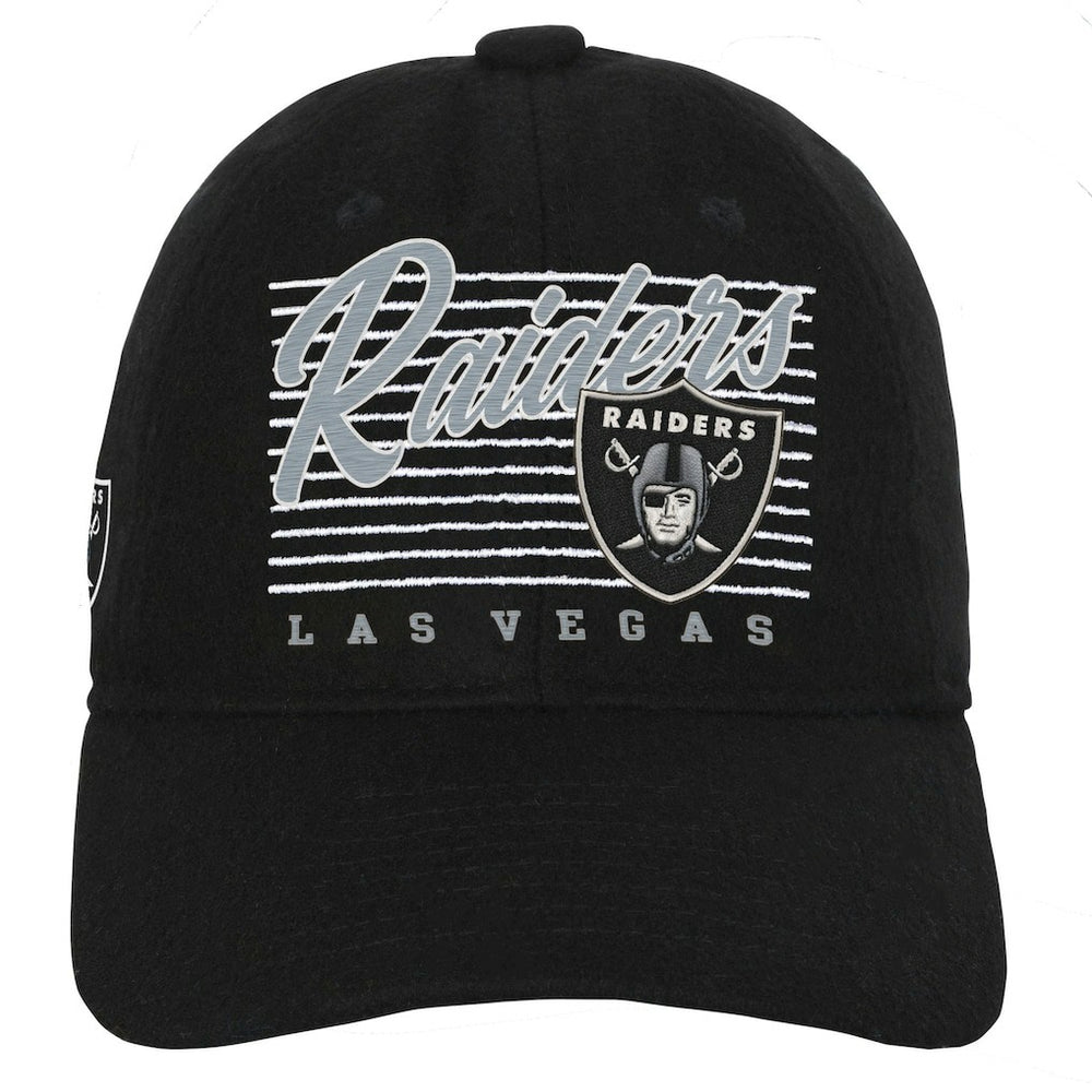 Las Vegas Raiders Youth Retro Wooly Adjustable Hat - Black on sale