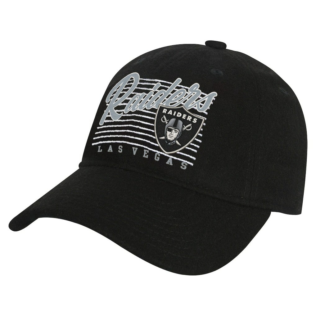 Las Vegas Raiders Youth Retro Wooly Adjustable Hat - Black on sale