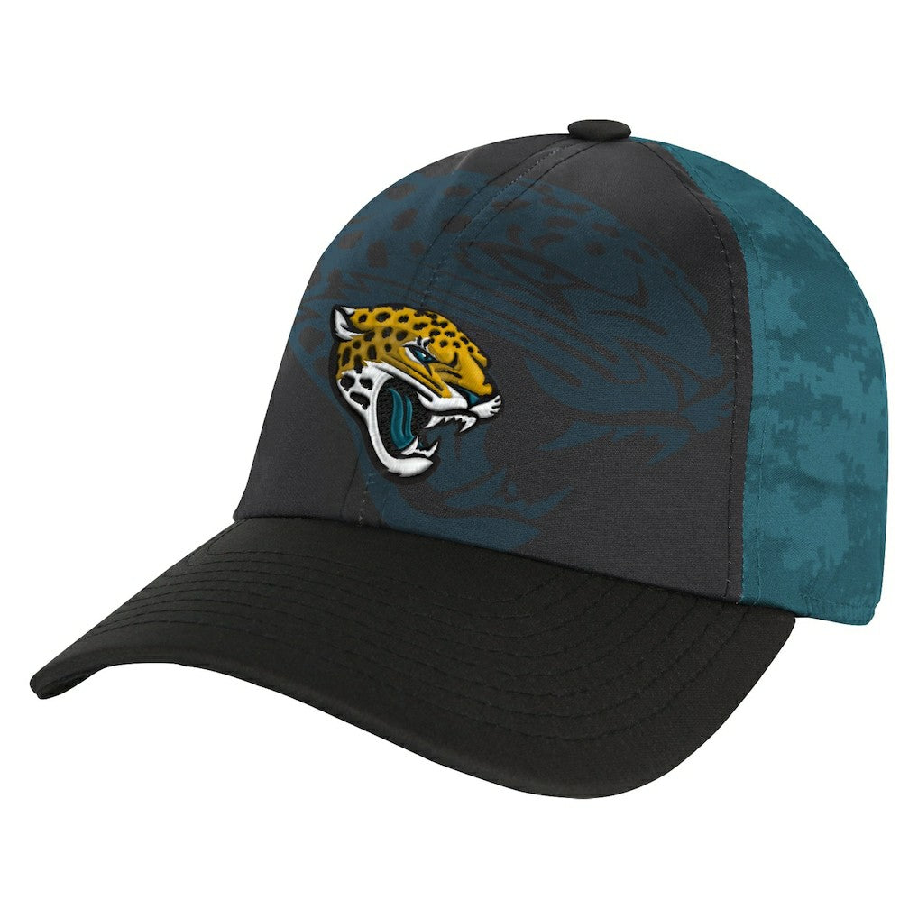 Jacksonville Jaguars Youth Combine Two-Tone Adjustable Hat - Black/Teal outlet