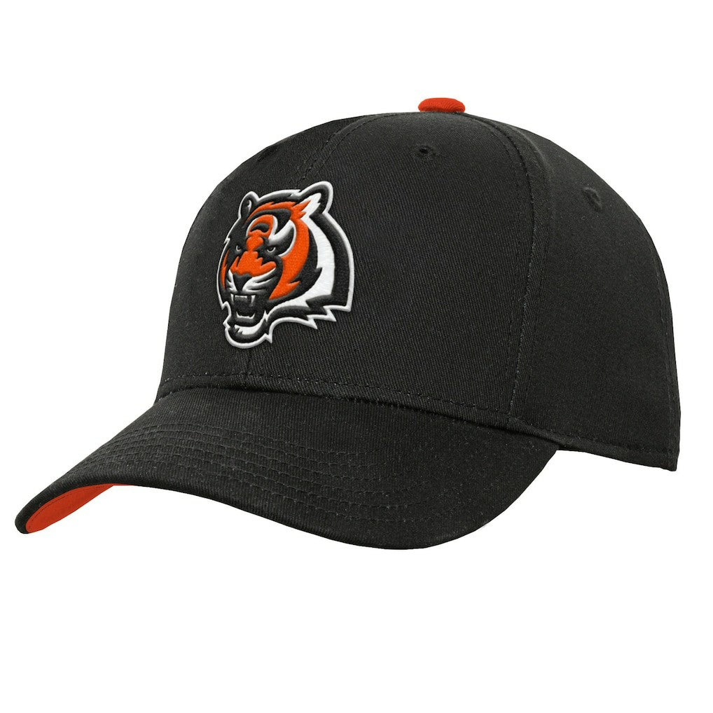 Cincinnati Bengals Youth Team Pre-Curved Adjustable Hat - Black cheap